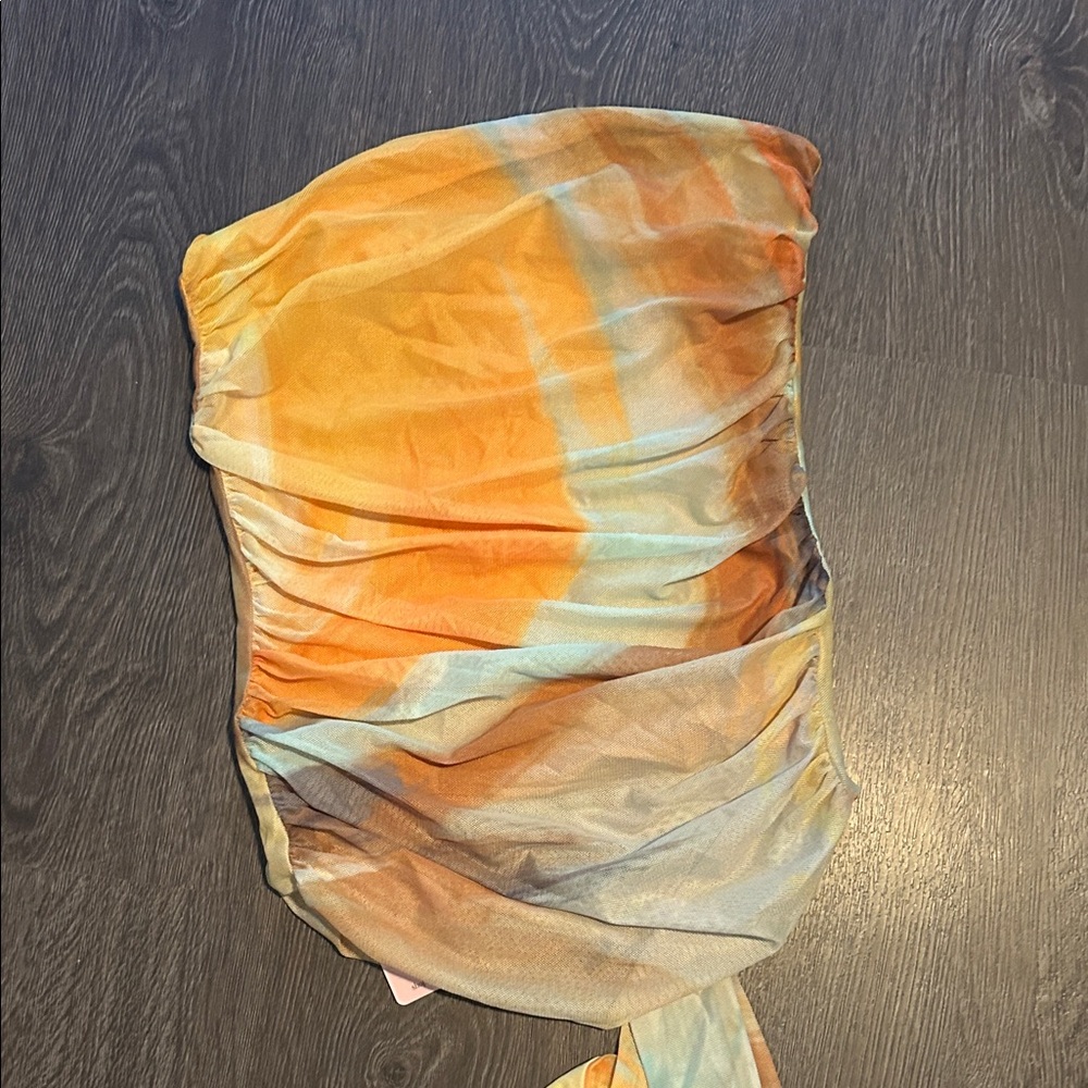 Multicolor Strapless Women's Top